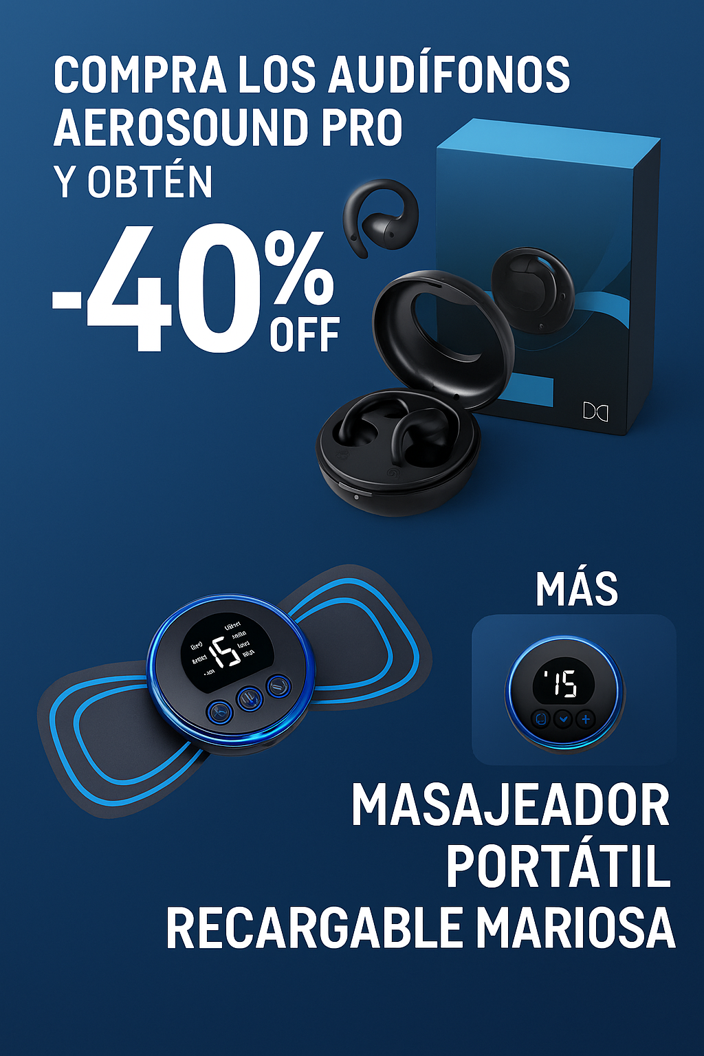 Masajeador Portatil Recargable Mariposa