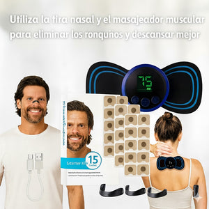 Tiras de nariz y Masajeador Mariposa